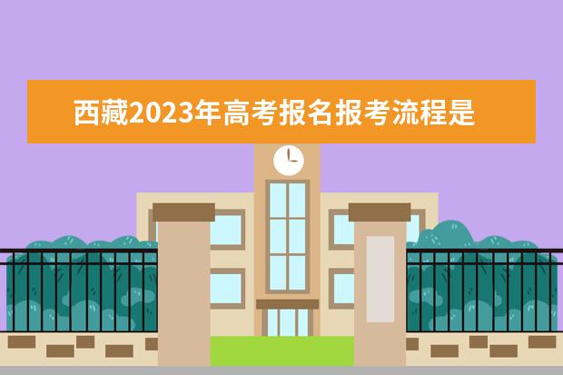 西藏2023年高考报名报考流程是什么 2023年西藏高考生报名资格怎么填