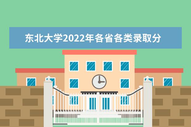 东北大学2022年各省各类录取分数线 2022年北京录取分数线