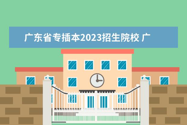 广东省专插本2023招生院校 广东省2023年专插本各校录取最低投档线